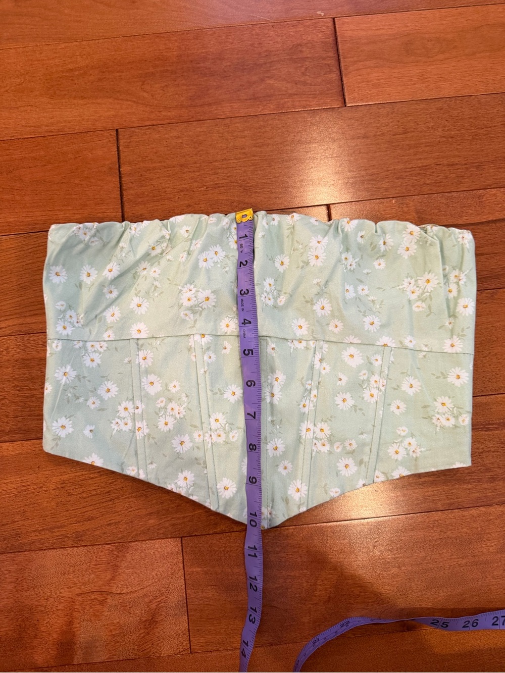 NWT Streetwear Society Green Floral Corset Bustier Top S - Picture 8 of 8